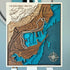 3D wooden wall art of Monaco Grand Prix Circuit handmade map.